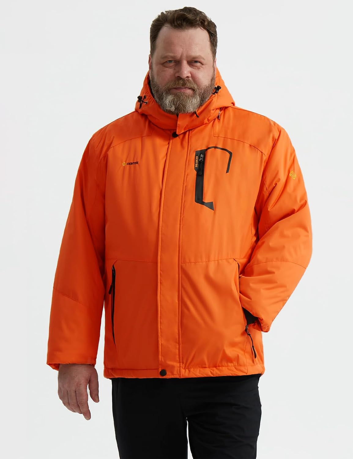 Men'S Mountain Waterproof Ski Snow Jacket Winter Windproof Rain Jacket