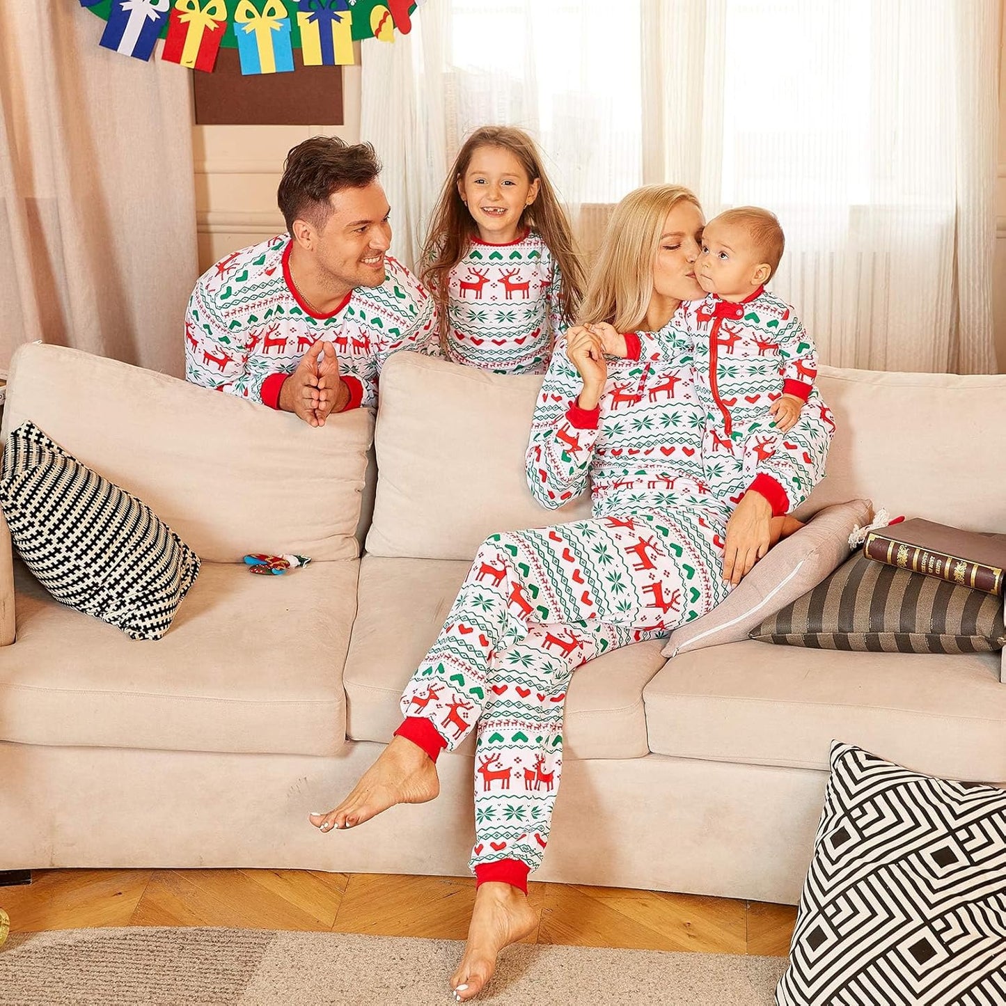 Christmas Pajamas for Family, Family Christmas Pajamas Pjs Matching Sets Top Sleepwear Jammies