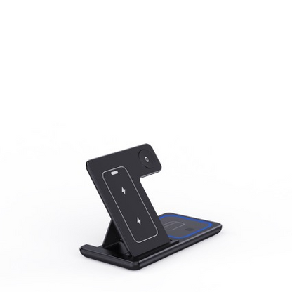3-in-1 LED Fast Wireless Charger Stand Foldable Charging Station