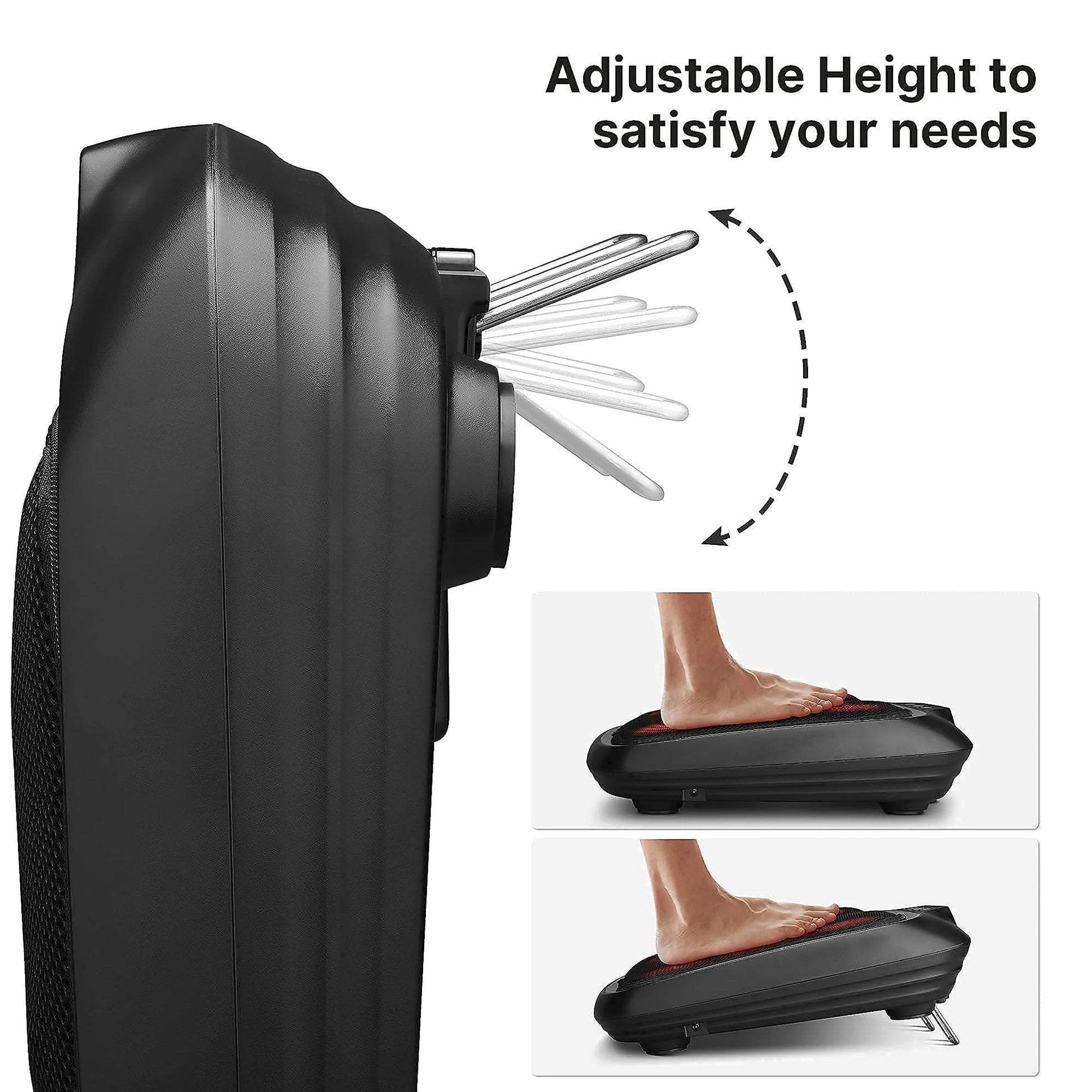 Foot Massager with Heating,Shiatsu Foot Massager for Circulation, Back Massager, Foot Warmer and Massager for Neuropathy Muscle Pain Relief Plantar Fasciitis, Gifts for Women Men