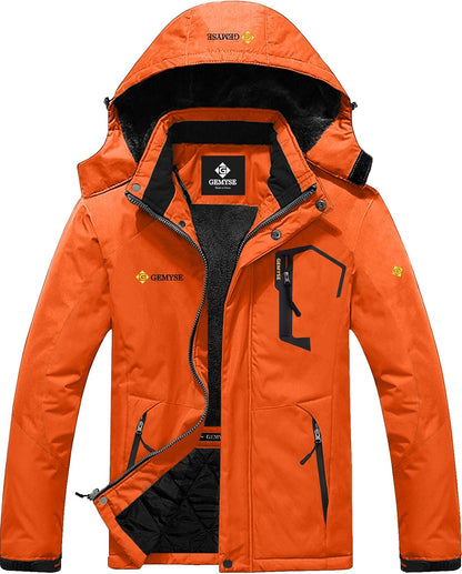 Men'S Mountain Waterproof Ski Snow Jacket Winter Windproof Rain Jacket
