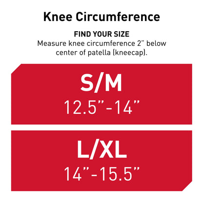 Sport Compression Knee Sleeves Pair, Black, Unisex, Adult, Small/Medium