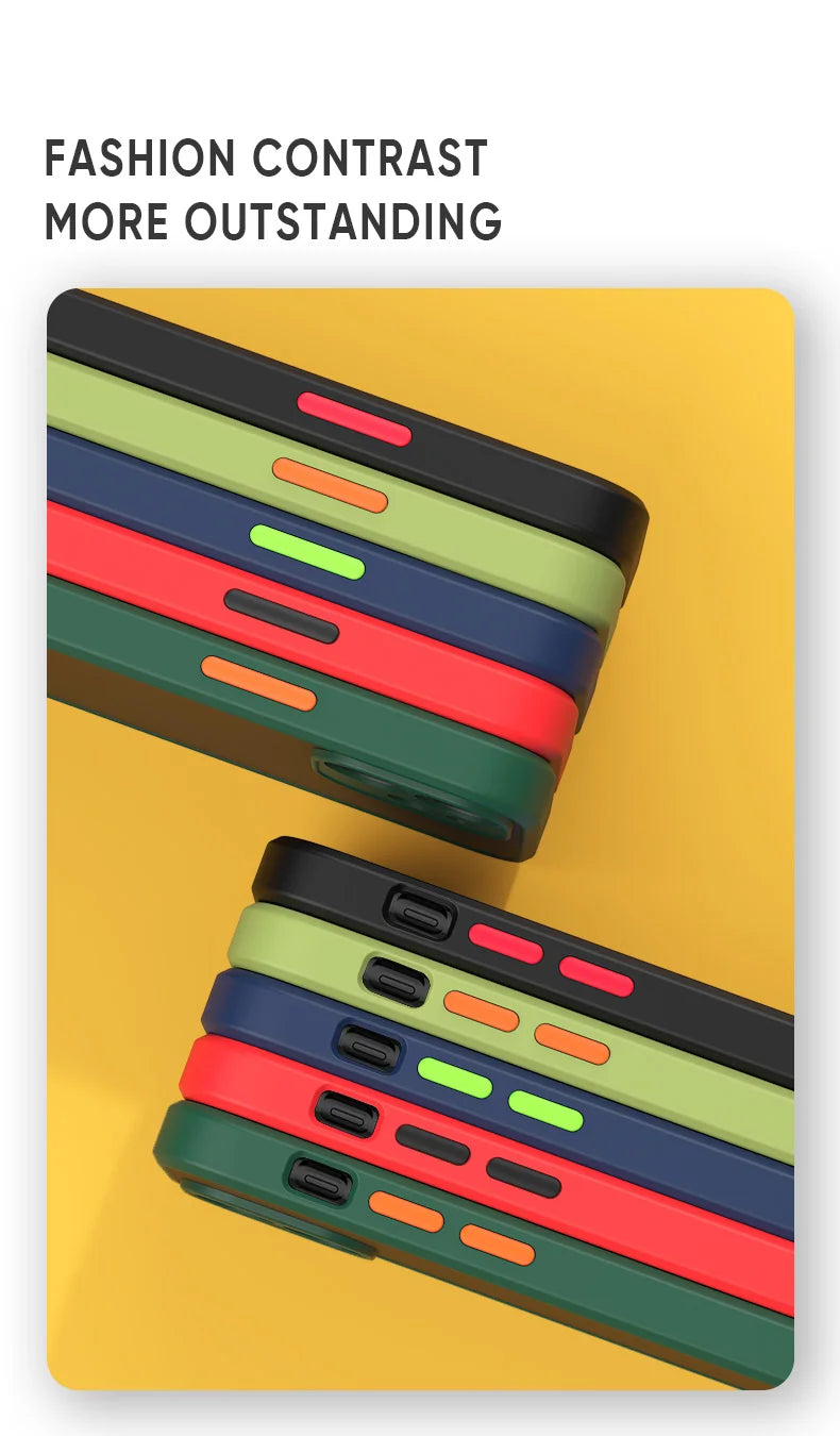 Funda de teléfono mate de piel de armadura de lujo para iPhone 11 12 13 14 15 Pro Xs Max X XR 6 6s 7 8 Plus SE 2020 13 mini funda dura para PC