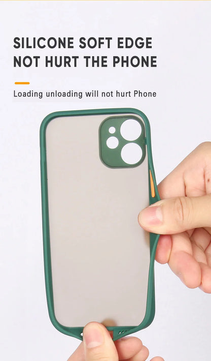 Funda de teléfono mate de piel de armadura de lujo para iPhone 11 12 13 14 15 Pro Xs Max X XR 6 6s 7 8 Plus SE 2020 13 mini funda dura para PC