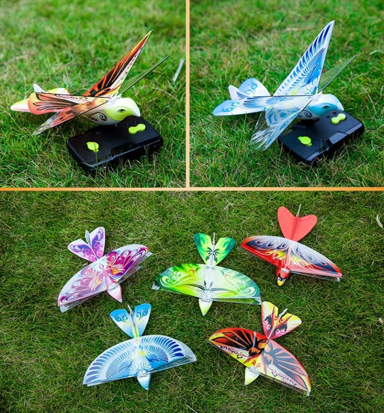 2.4GHz RC Plane RC Bird Remote Control Toys E-bird Flying Electronic Birds Mini RC Drone Toys for Birthday Gifts Boys Girls