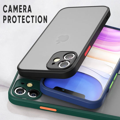 Funda de teléfono mate de piel de armadura de lujo para iPhone 11 12 13 14 15 Pro Xs Max X XR 6 6s 7 8 Plus SE 2020 13 mini funda dura para PC