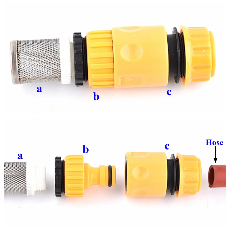 1/2 3/4 Inch Garden Watering Filter Car Washer Irrigation Hose Filter Water Pipe Quick Connector Aquarium Water Pump Strainer