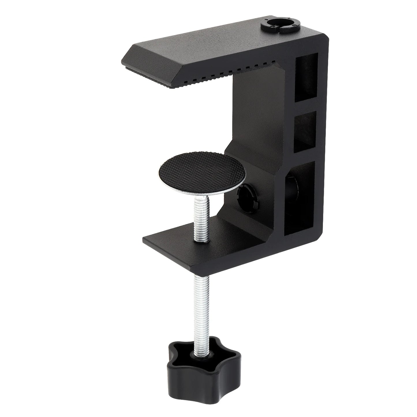 2-in-1 Heavy Duty Table Mounting Clamp, Metal Desktop Clamp, Microphone Clamp Holder for Microphone Suspension Boom Scissor Arm/Desk Lamp
