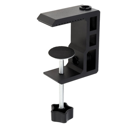 2-in-1 Heavy Duty Table Mounting Clamp, Metal Desktop Clamp, Microphone Clamp Holder for Microphone Suspension Boom Scissor Arm/Desk Lamp