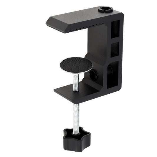2-in-1 Heavy Duty Table Mounting Clamp, Metal Desktop Clamp, Microphone Clamp Holder for Microphone Suspension Boom Scissor Arm/Desk Lamp