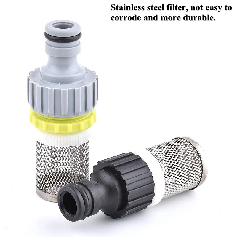 1/2 3/4 Inch Garden Watering Filter Car Washer Irrigation Hose Filter Water Pipe Quick Connector Aquarium Water Pump Strainer