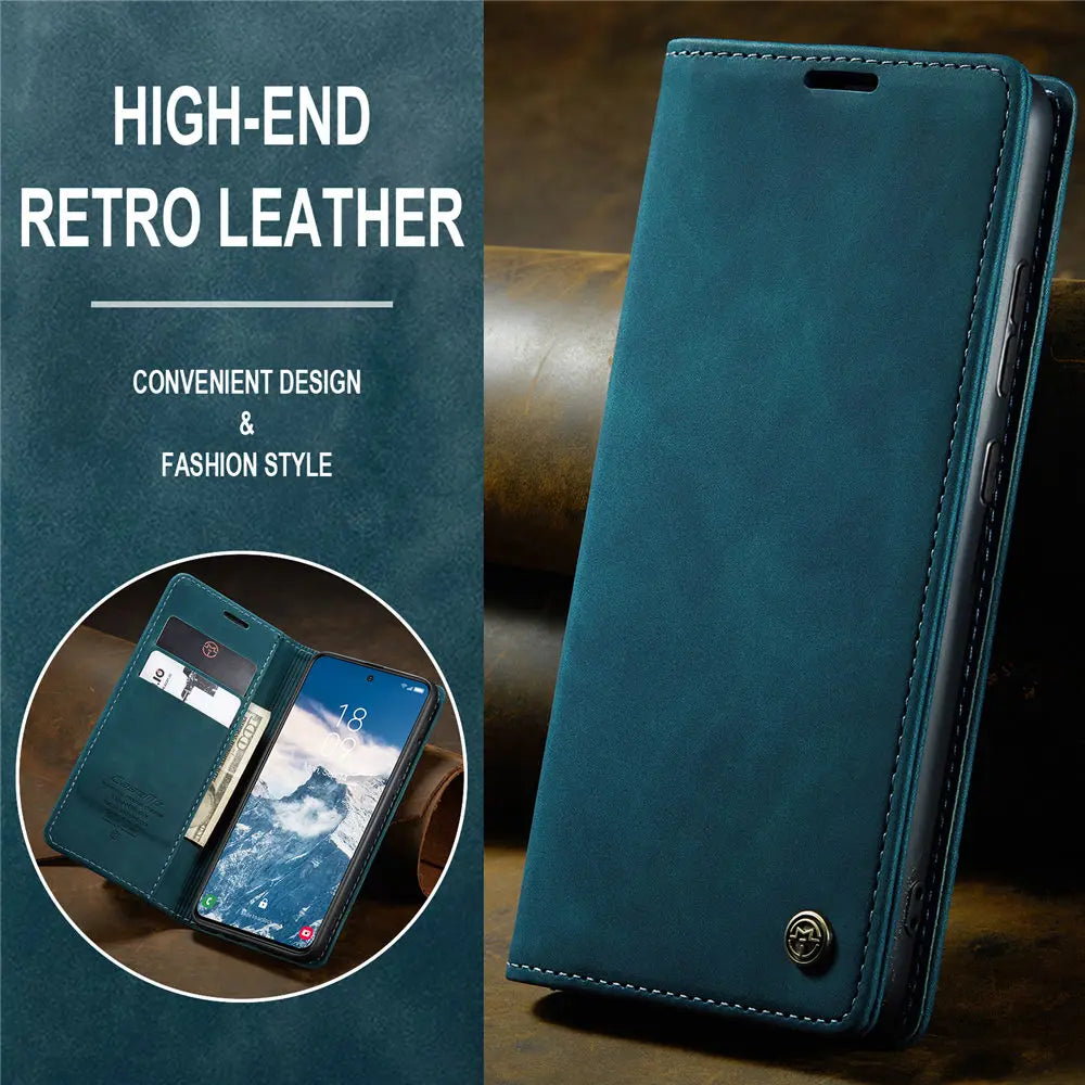 Funda de teléfono de cuero con tapa magnética S24FE para Samsung Galaxy S24 FE S24Plus Capa con ranura para tarjeta de crédito funda tipo billetera para Galaxy S24 Ultra