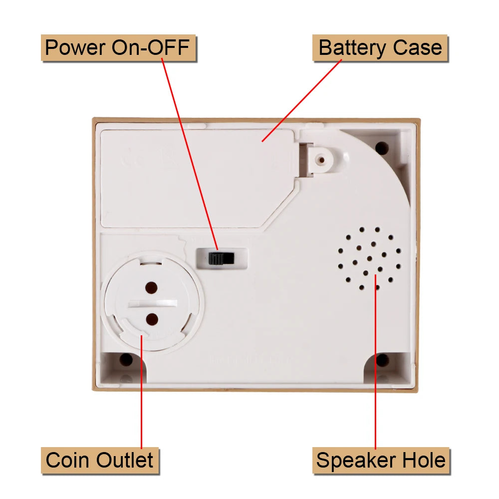 Hucha electrónica de plástico para niños, caja de ahorro de dinero, lindo Panda automatizado, gato, robar monedas, regalo