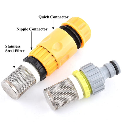 1/2 3/4 Inch Garden Watering Filter Car Washer Irrigation Hose Filter Water Pipe Quick Connector Aquarium Water Pump Strainer
