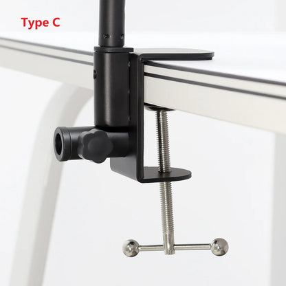 2-in-1 Heavy Duty Table Mounting Clamp, Metal Desktop Clamp, Microphone Clamp Holder for Microphone Suspension Boom Scissor Arm/Desk Lamp