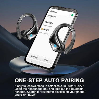 75Hrs Bluetooth 5.3 Headphones, IP7 Waterproof Wireless Earbuds with ENC Noise Cancelling Mic, Deep Bass for Sports, Workout and Gym