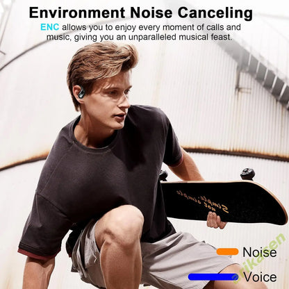 75Hrs Bluetooth 5.3 Headphones, IP7 Waterproof Wireless Earbuds with ENC Noise Cancelling Mic, Deep Bass for Sports, Workout and Gym