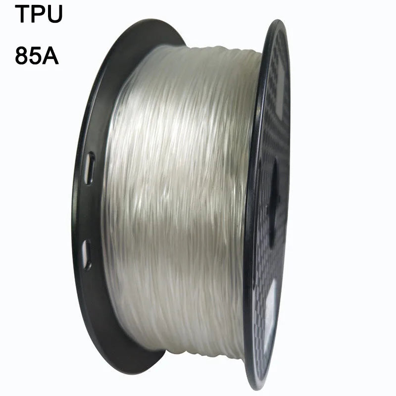 Consumibles para impresora 3D TPU 85A, consumibles de alambre flexible, alambre de elastómero de 1,75 mm de diámetro, consumibles de 1 kg