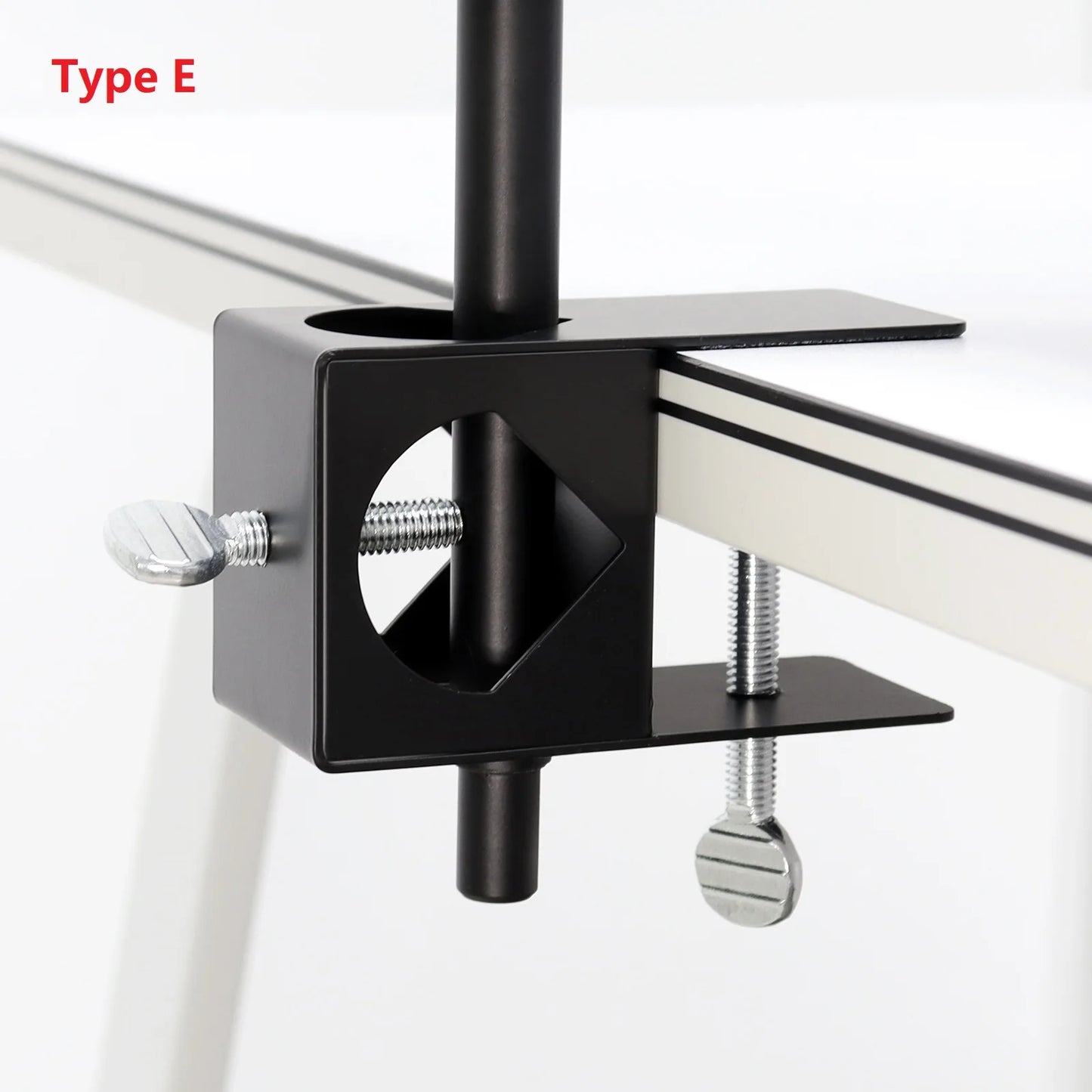 2-in-1 Heavy Duty Table Mounting Clamp, Metal Desktop Clamp, Microphone Clamp Holder for Microphone Suspension Boom Scissor Arm/Desk Lamp
