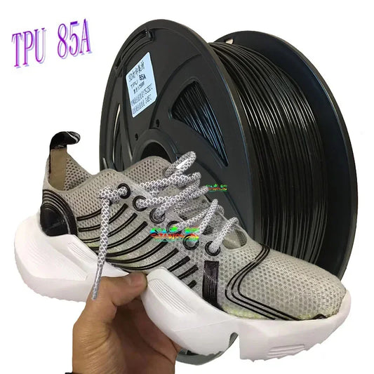 3D Printer TPU 85A Filaments, Flexible Wire Filaments, 1.75mm Diameter Elastomer Wire, 1kg Filaments
