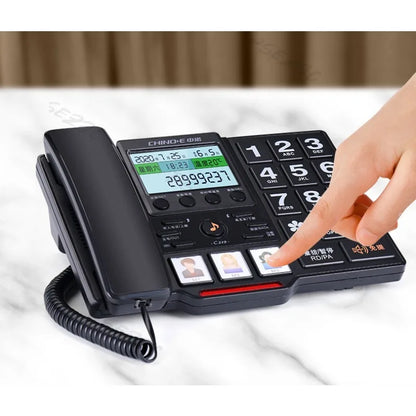 C219 Big Button Big Display for Seniors Call Display Hands-Free Speaker Home Landline Phone