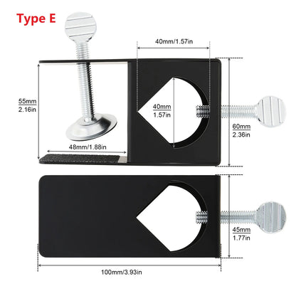 2-in-1 Heavy Duty Table Mounting Clamp, Metal Desktop Clamp, Microphone Clamp Holder for Microphone Suspension Boom Scissor Arm/Desk Lamp