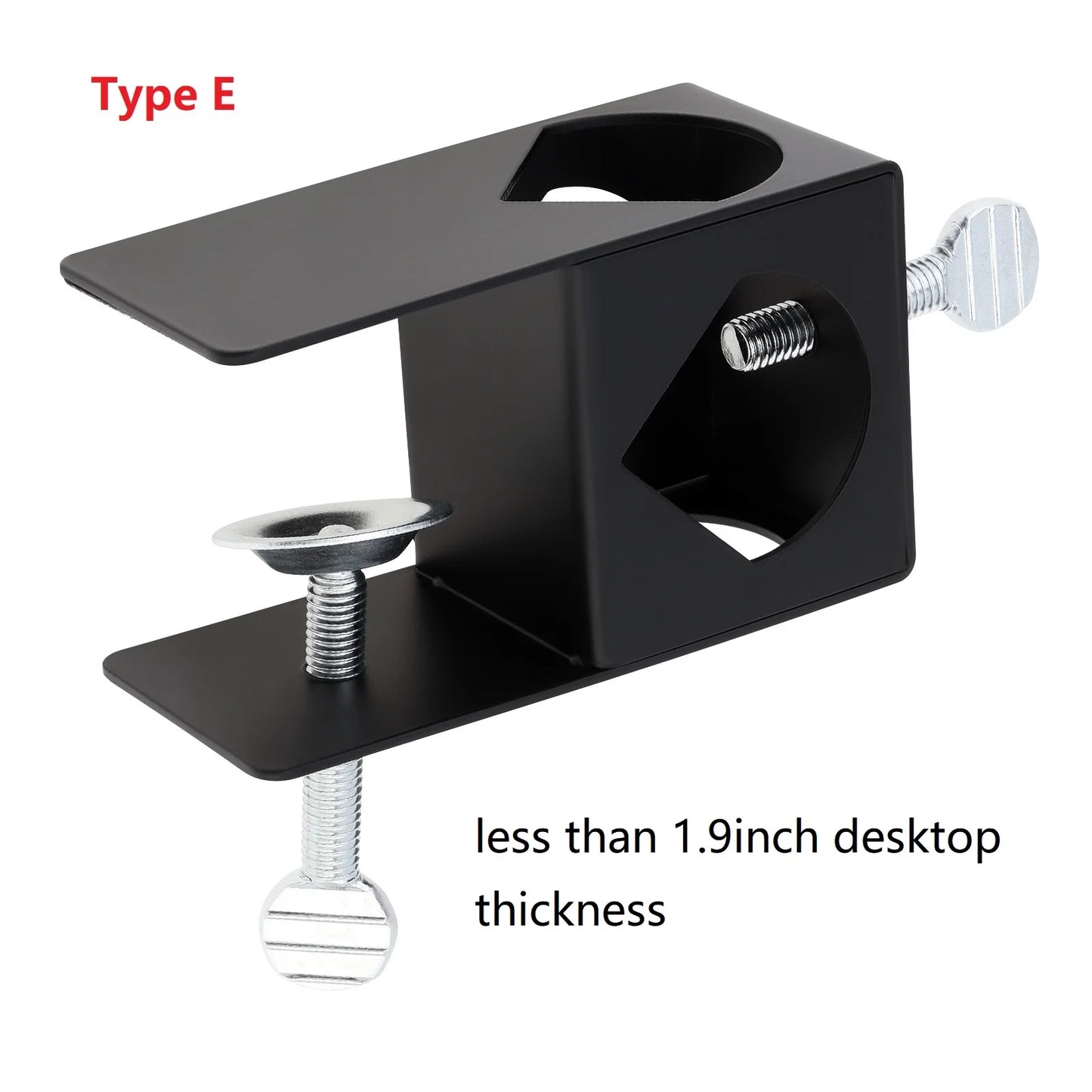2-in-1 Heavy Duty Table Mounting Clamp, Metal Desktop Clamp, Microphone Clamp Holder for Microphone Suspension Boom Scissor Arm/Desk Lamp