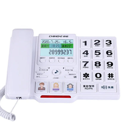 C219 Big Button Big Display for Seniors Call Display Hands-Free Speaker Home Landline Phone