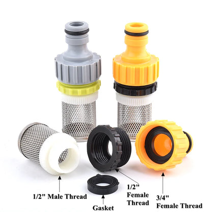 1/2 3/4 Inch Garden Watering Filter Car Washer Irrigation Hose Filter Water Pipe Quick Connector Aquarium Water Pump Strainer