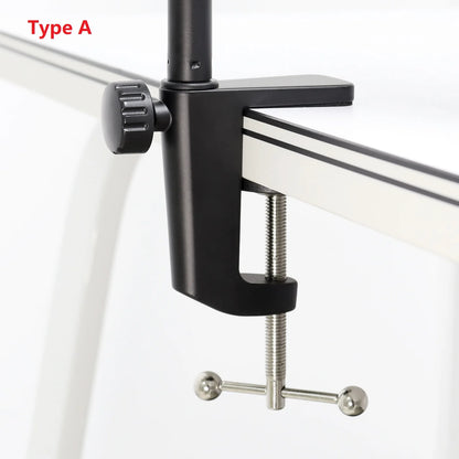 2-in-1 Heavy Duty Table Mounting Clamp, Metal Desktop Clamp, Microphone Clamp Holder for Microphone Suspension Boom Scissor Arm/Desk Lamp