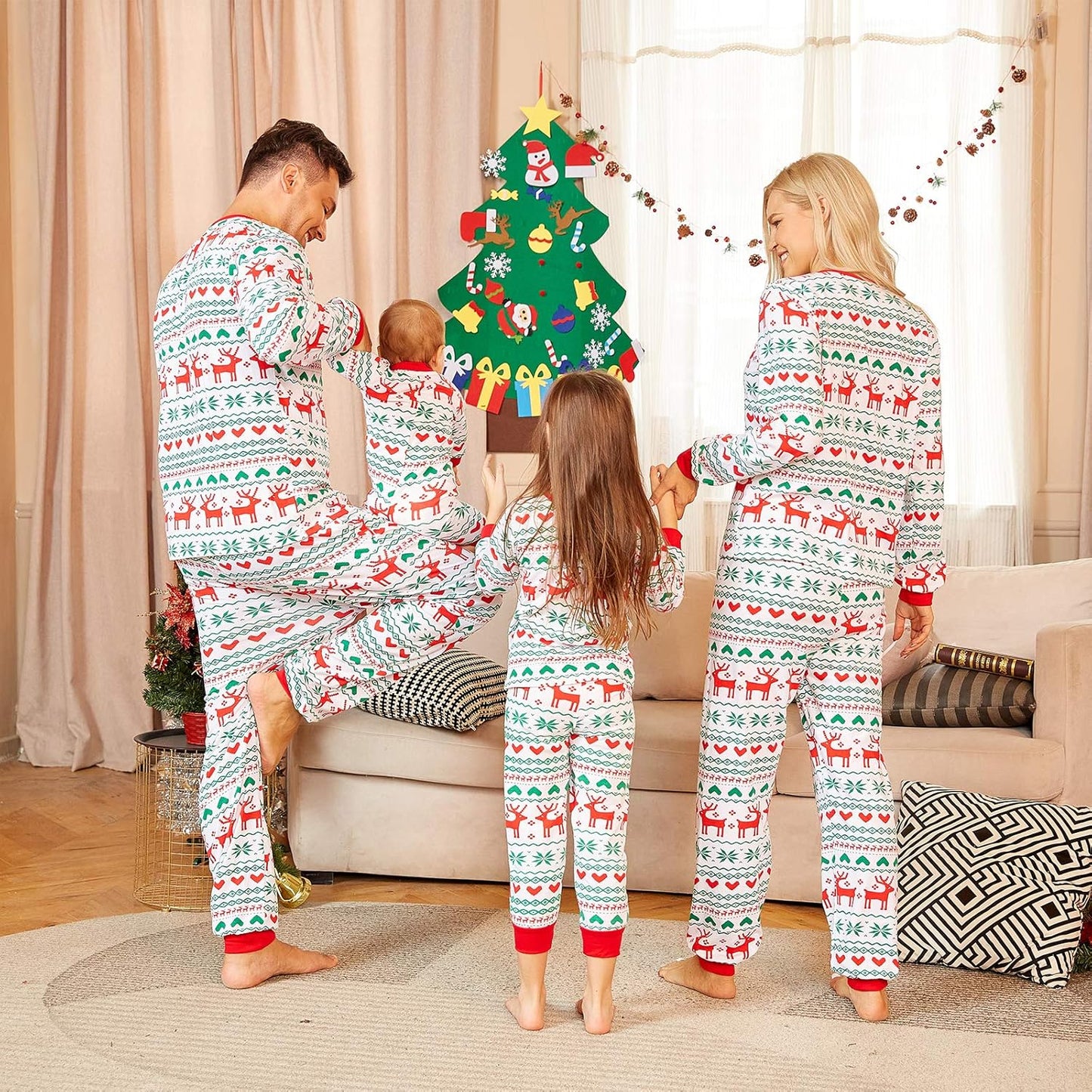 Christmas Pajamas for Family, Family Christmas Pajamas Pjs Matching Sets Top Sleepwear Jammies