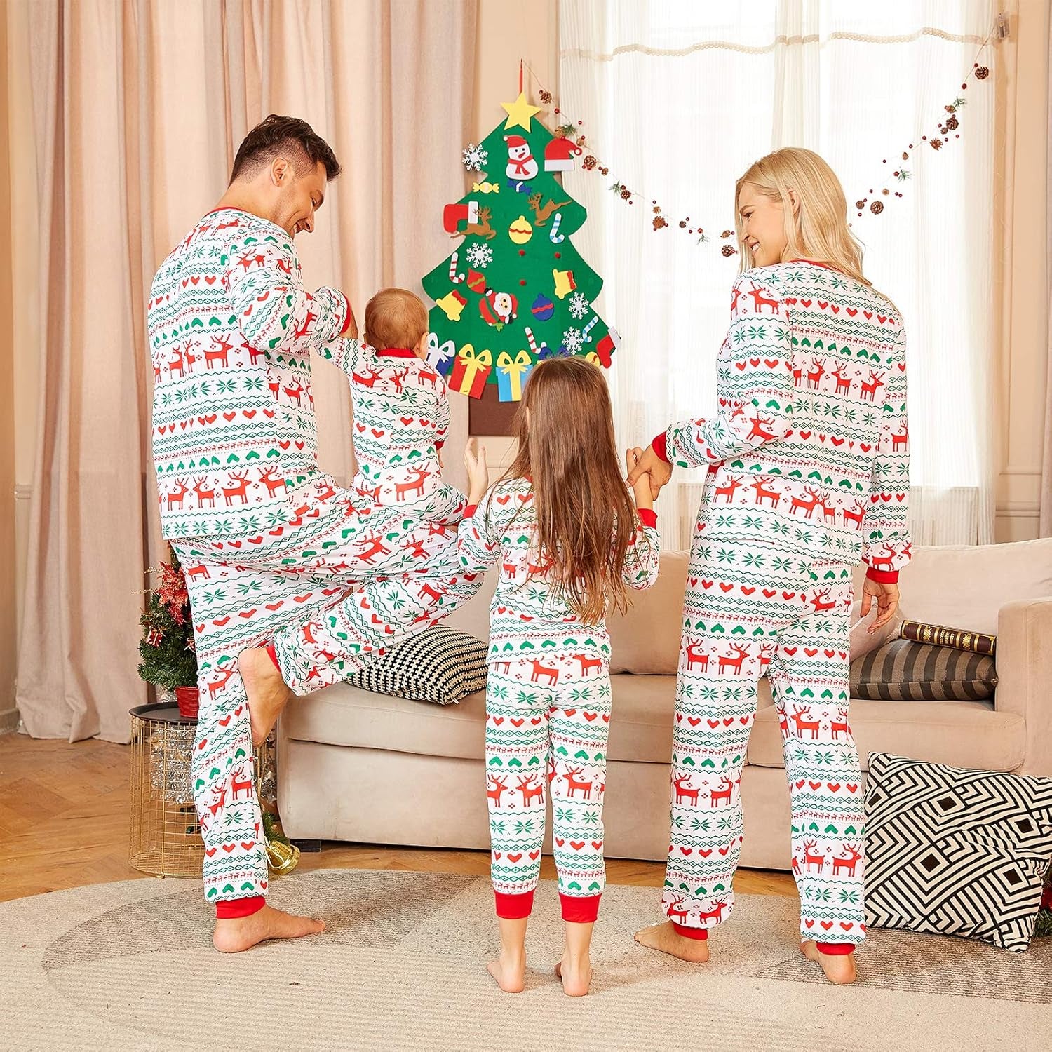 Christmas Pajamas for Family, Family Christmas Pajamas Pjs Matching Sets Top Sleepwear Jammies