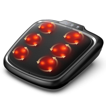 Foot Massager with Heating,Shiatsu Foot Massager for Circulation, Back Massager, Foot Warmer and Massager for Neuropathy Muscle Pain Relief Plantar Fasciitis, Gifts for Women Men