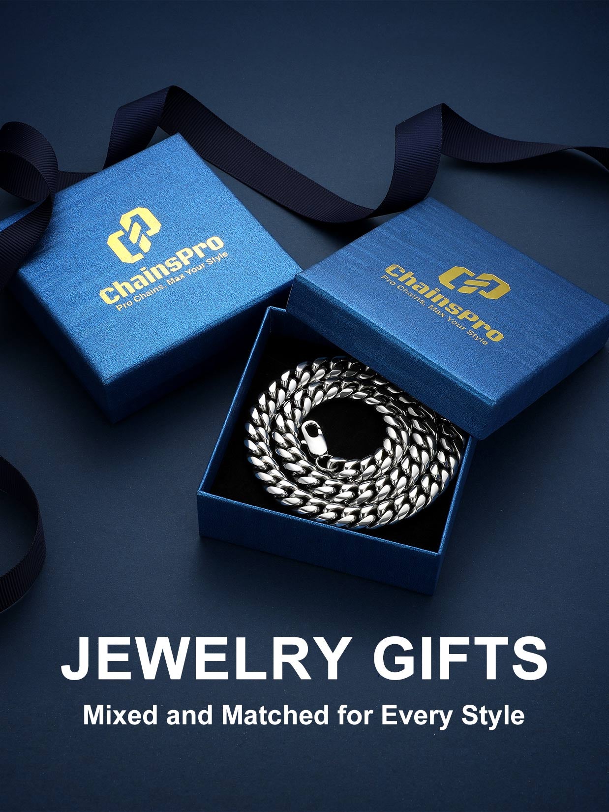 Men'S Stainless Steel Cuban Link Chain Necklace 10MM 18Inch Hip Hop Jewelry Gift for Dad Son